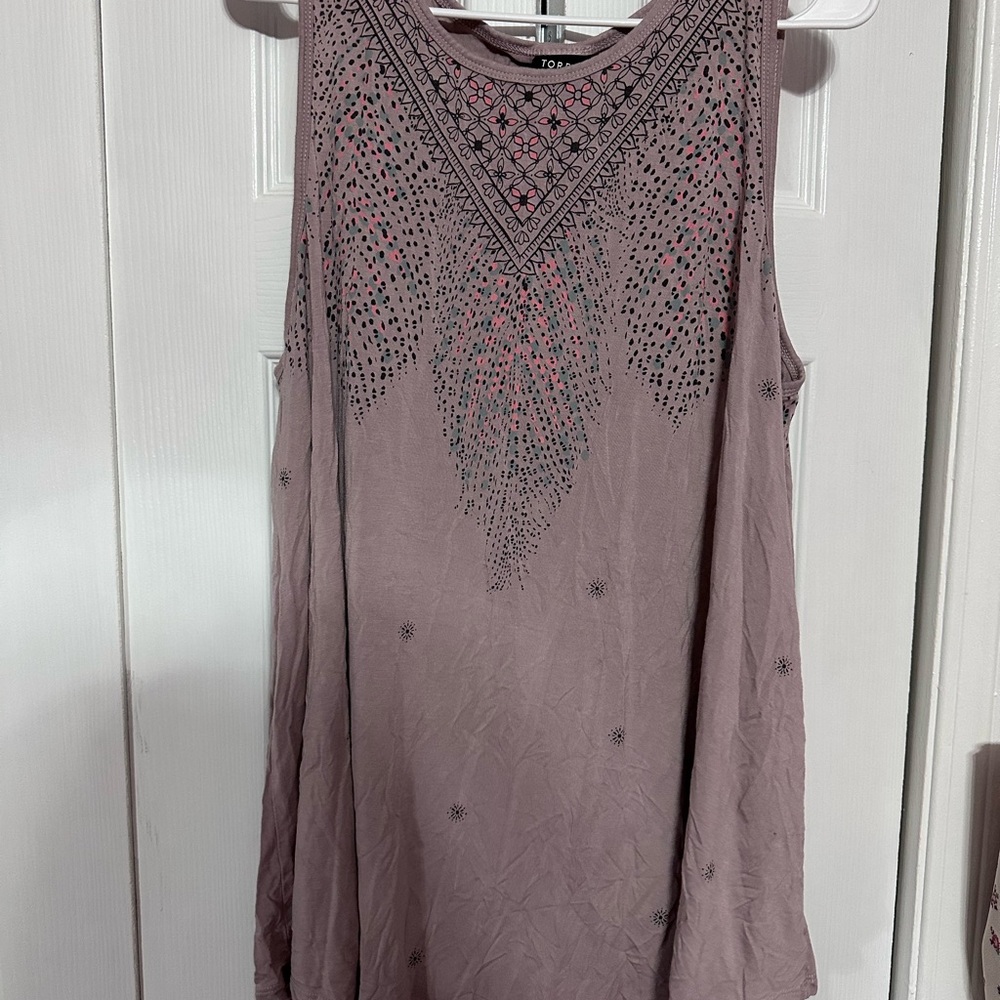 Torrid Tank Top with Patterned Design